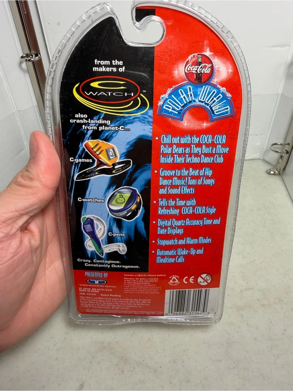 1998 Vintage Coca Cola Polar World Sealed Digital Watch